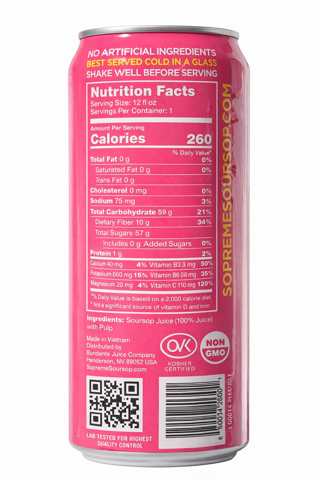 SOPREME® Soursop Juice – 12 Pack